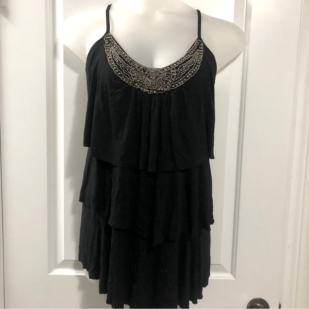 Penningtons Tiered Beaded Tank Top size 5x